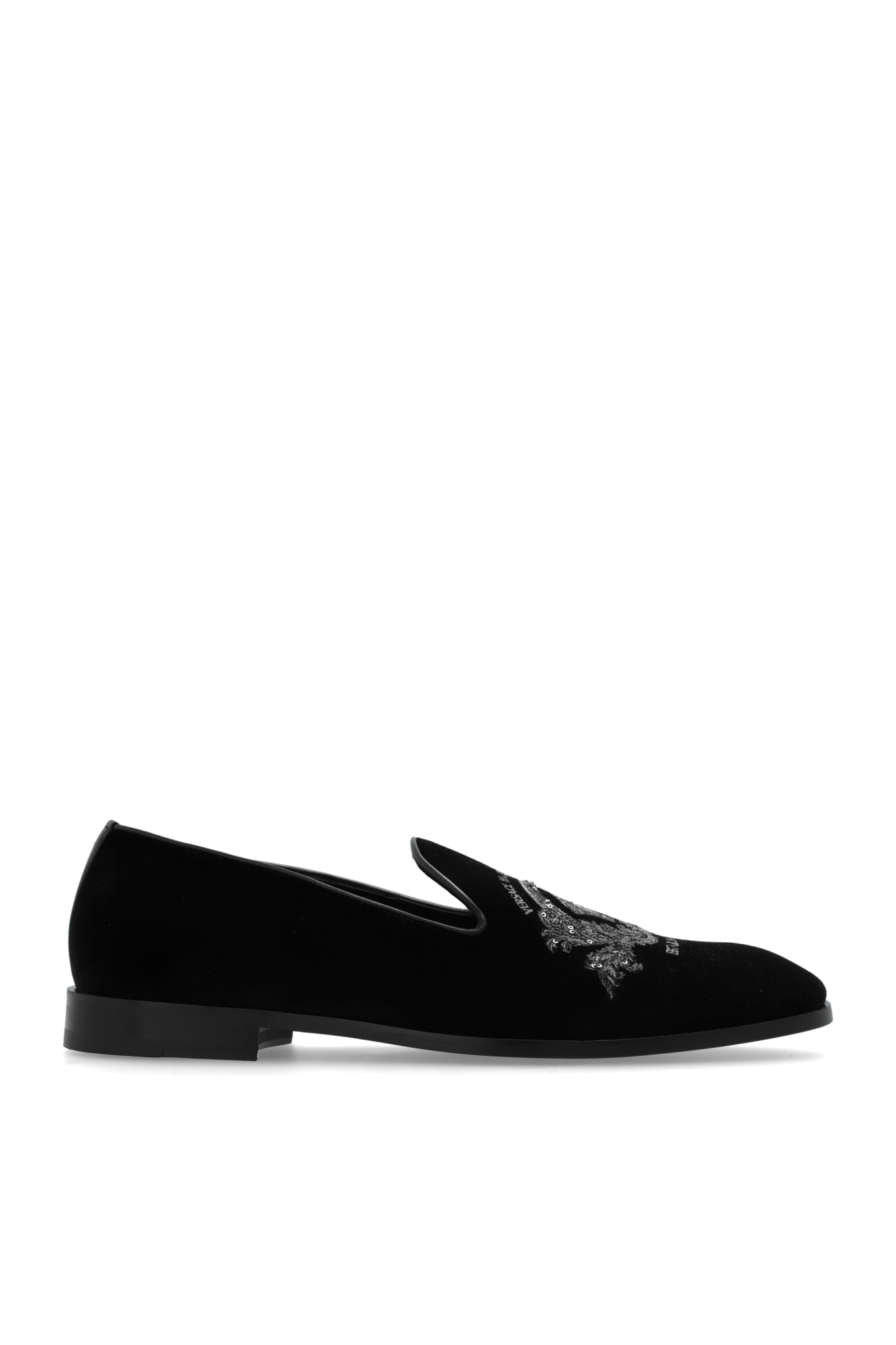 Schwarz Loafers Schuhe Versace Vitkac Germany